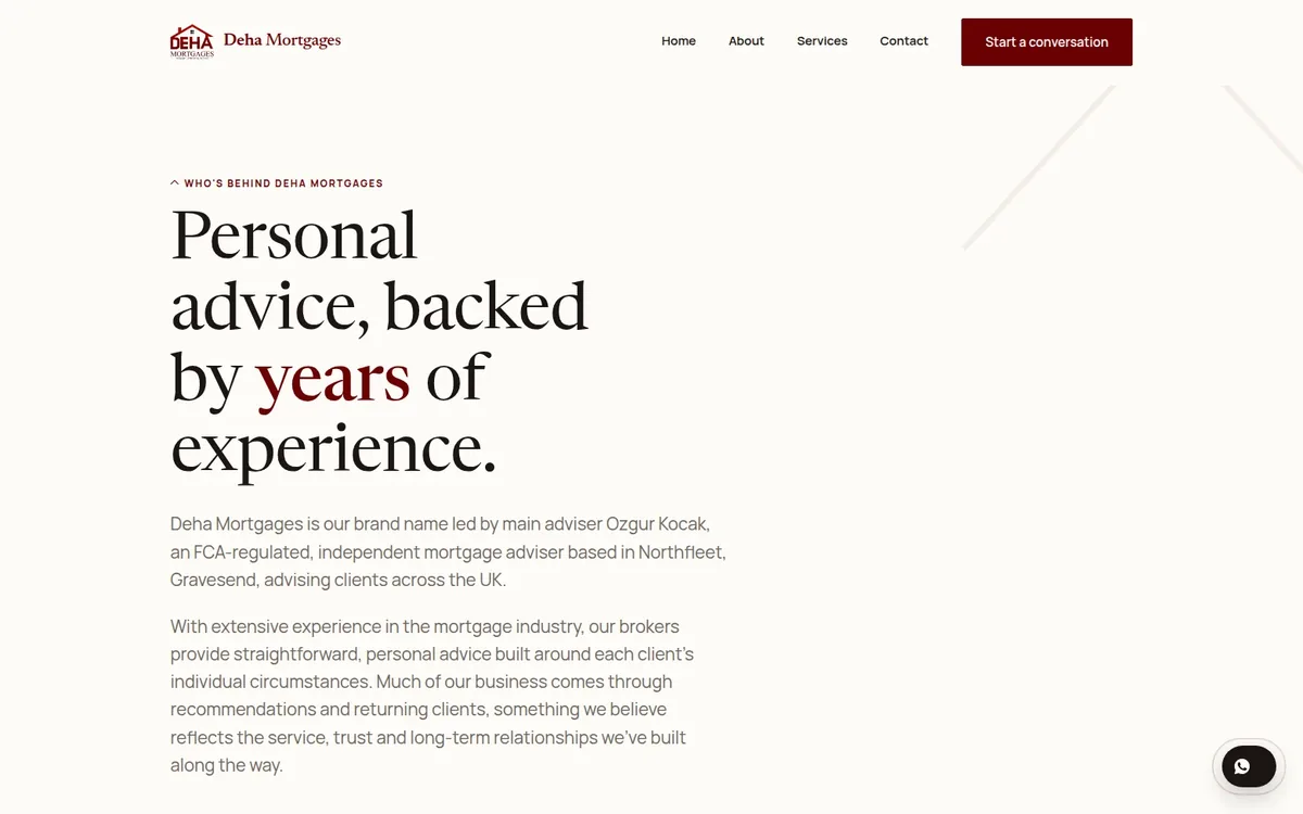 Deha Mortgages about page